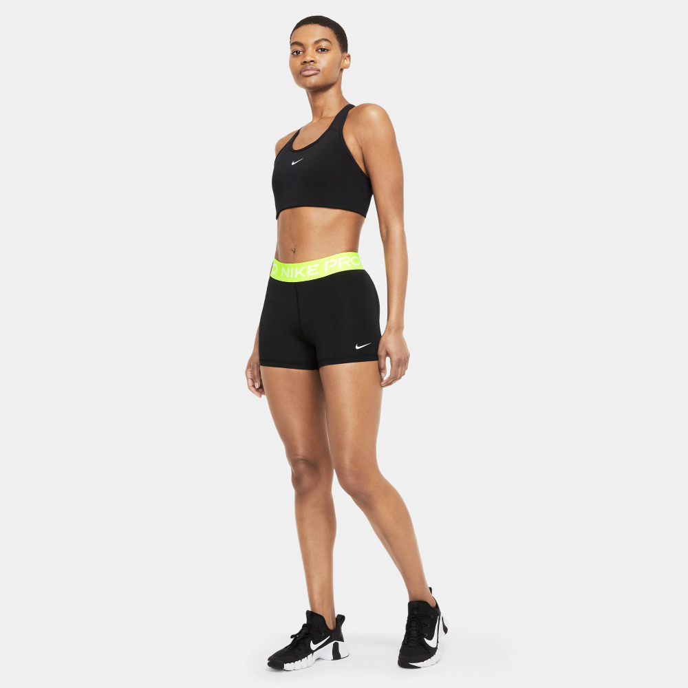 Женские теннисные шорты Nike Performance 365 3in Ball Shorts Women - Black, Neon Yellow