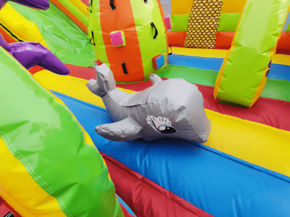 Коммерческий батут "В гостях у дельфинов", 10*6*5 м,