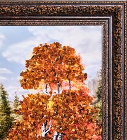 AMB-11/11 Картина «Красота природы» (с янтарной крошкой) 50х80см