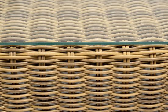 "Боно" журнальный столик из искусственного ротанга, цвет соломенный