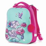 Ранец BRAUBERG PREMIUM, 2 отделения, с брелоком, для девочек, "Весенняя мята", 38х29х18 см, 227817