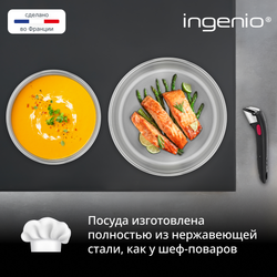 Набор посуды со съемной ручкой 13 предметов Tefal Ingenio Emotion L896SD04