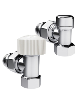 Набор термостатический угловой Royal Thermo Design 1/2"М30х1,5 (Хром)
