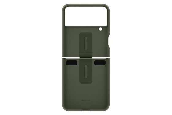 Чехол Samsung Silicone Cover with Ring для Z Flip 4 (EF-PF721TGEGRU) хаки