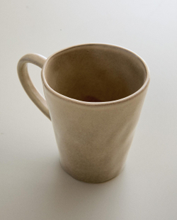 Zara Home чашка из каменной керамики, цвет серый, 13.5 см
