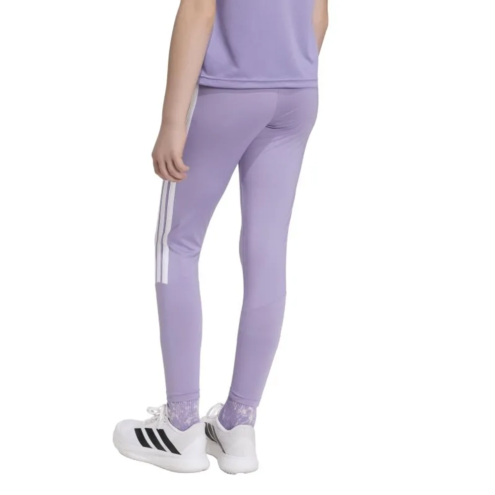 Брюки для девочки теннисные Adidas Girls Train Essentials 3 Stripes - magic lilac/white