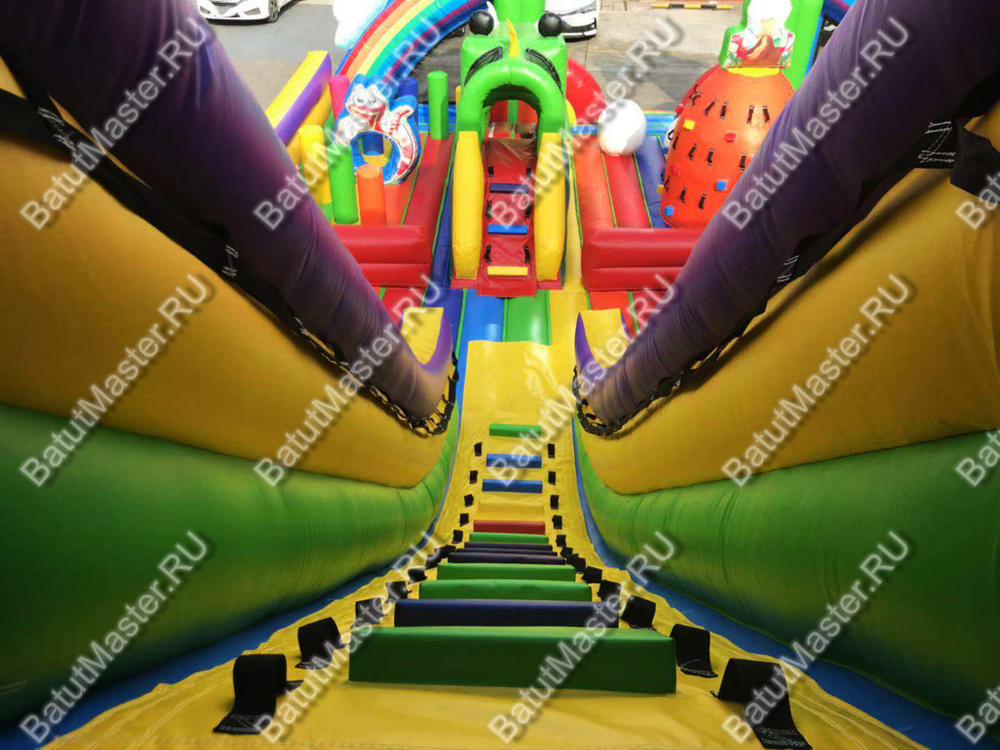 Коммерческий надувной батут "Дракончики"14*10*7,5 м