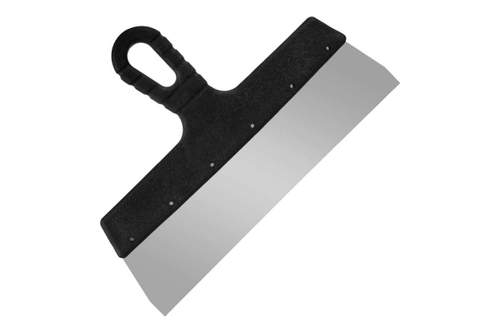 Шпатель фасадный "Мастер" прямой,нерж.сталь,0.4мм,пласт.рук.300мм