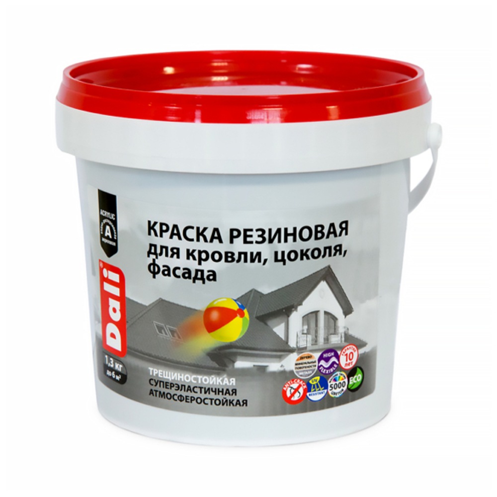 Краска резиновая "DALI" база A 3кг "РОГНЕДА"
