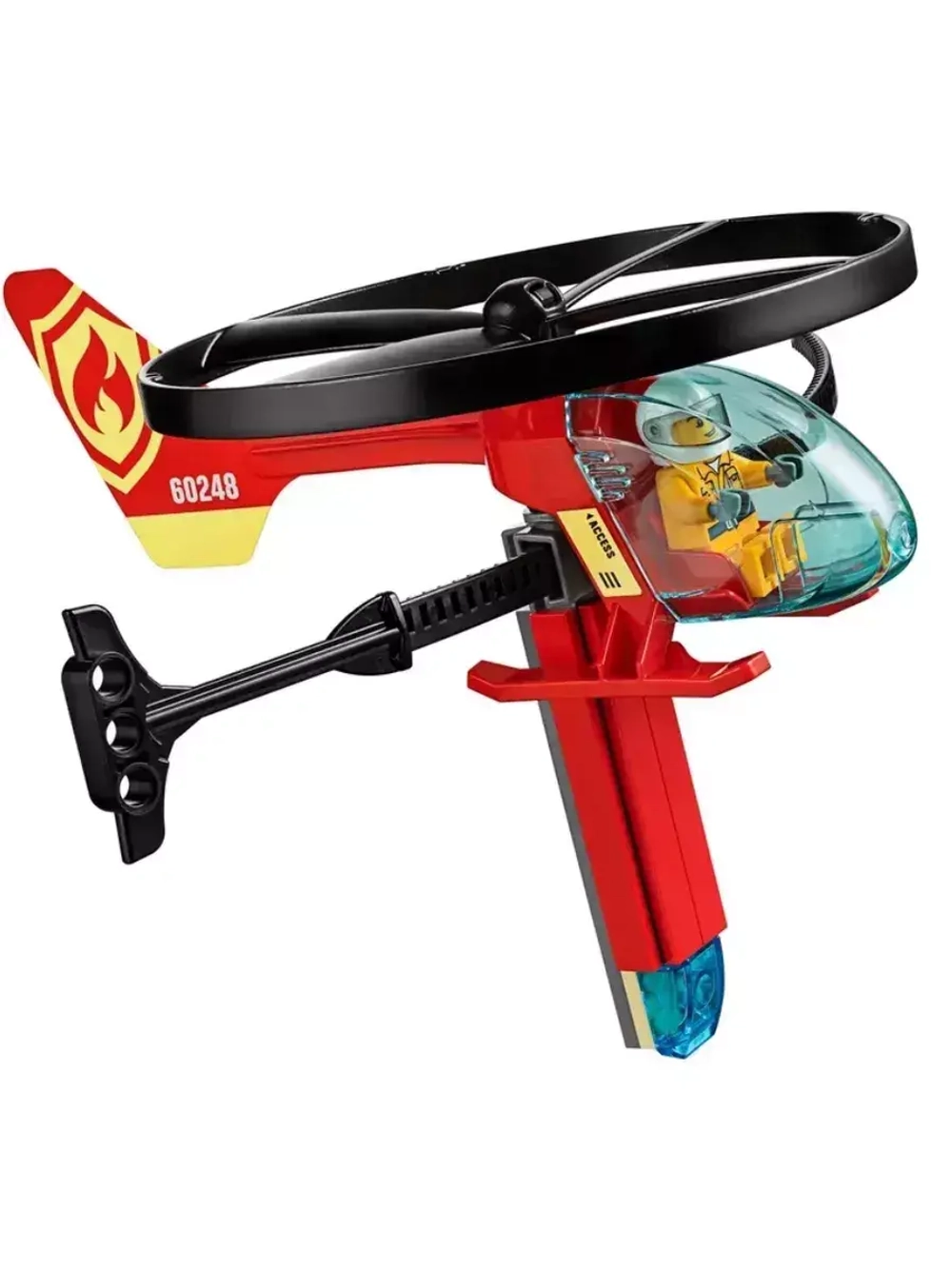 Конструктор Сити Пожарный Cпасательный вертолёт 111 деталей