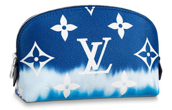 LOUIS VUITTON Cosmetic Pouch Lv Escale Bleu