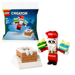 Конструктор LEGO Creator 30692 Санта-Клаус и рождественский дымоход арт. 30692 60 дет — фото 1