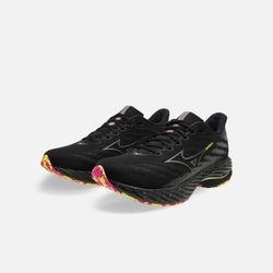 Кроссовки Mizuno Wave Rider 28 Black/Silver/Sunny Lime