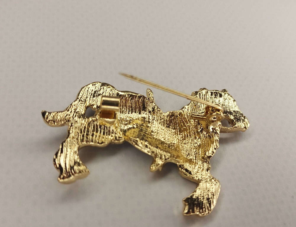 Брошка "Чёрная вороная лошадь". Символ года. Женская бижутерия, металл, чёрный цвет.