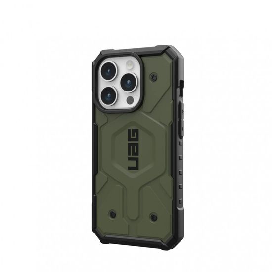Чехол с поддержкой MAGSAFE Uag Pathfinder для iPhone 15 Pro 6.1", цвет оливковый (Olive Drab)