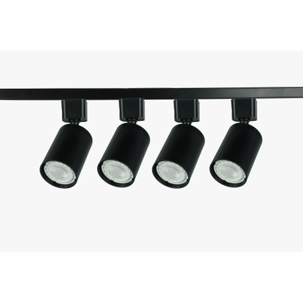 Комплект однофазной трековой системы ЭРА TR70-GU10-SET-4-1 BK под лампу GU10 черный