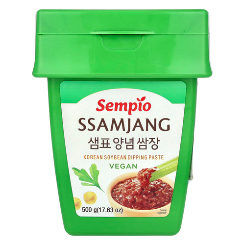 Sempio, Ssamjang, корейская соевая паста, веганский вкус, 500 г (17,63 унции)