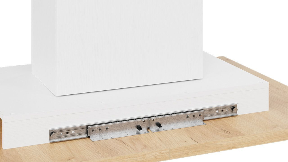 Стол кухонный обеденный раздвижной Белый/Дуб Крафт золотой 120(163)х80х75 см