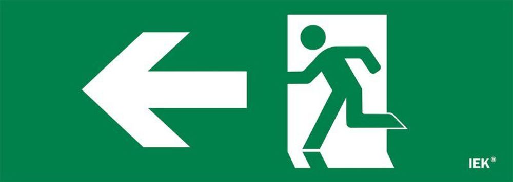 Этикетка самоклеящаяся 280х100мм "Фигура/стрелка влево" IEK LPC10-1-28-10-FNAL