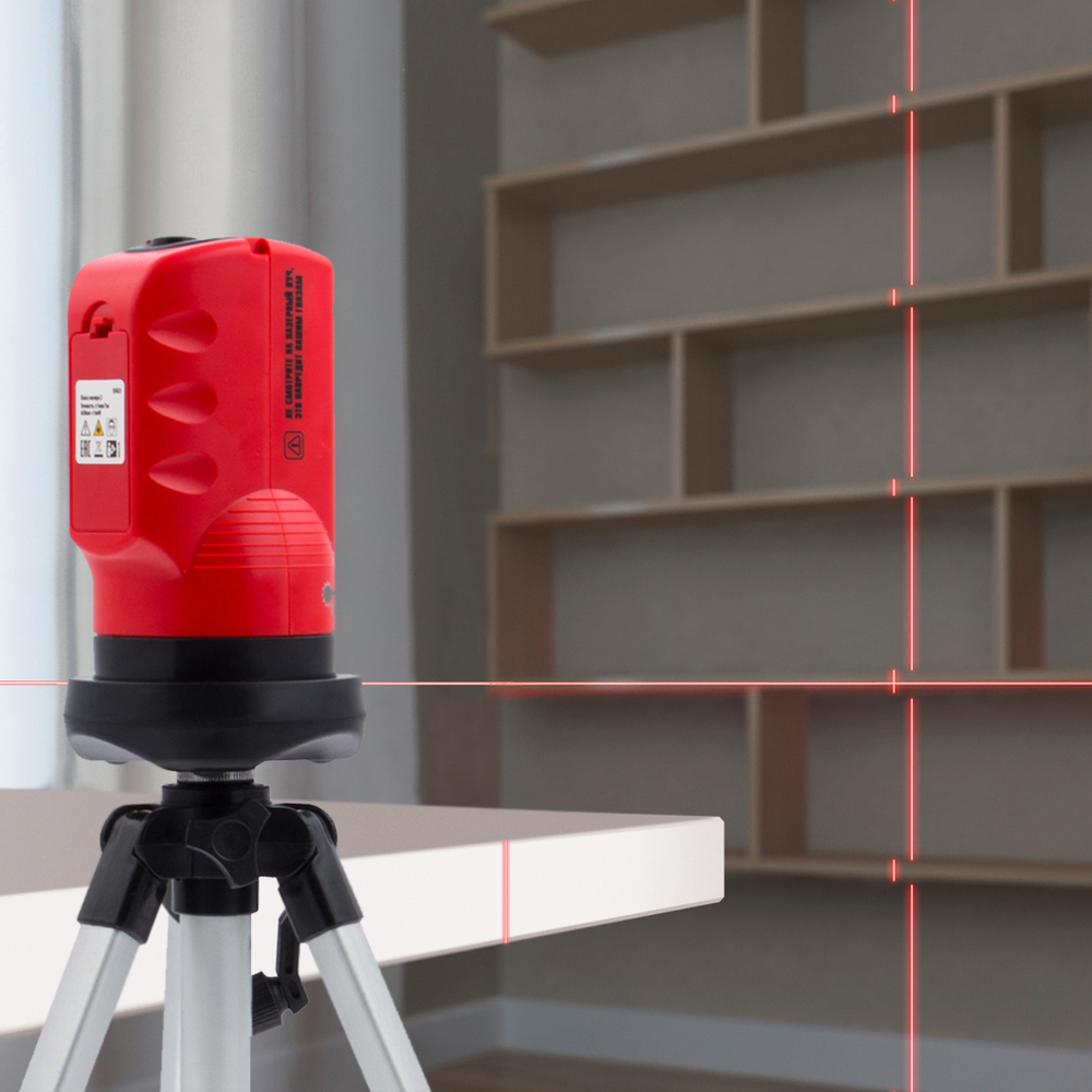 Лазерный уровень, 100 мм, штатив 1260 мм, самовыравнивающийся Matrix