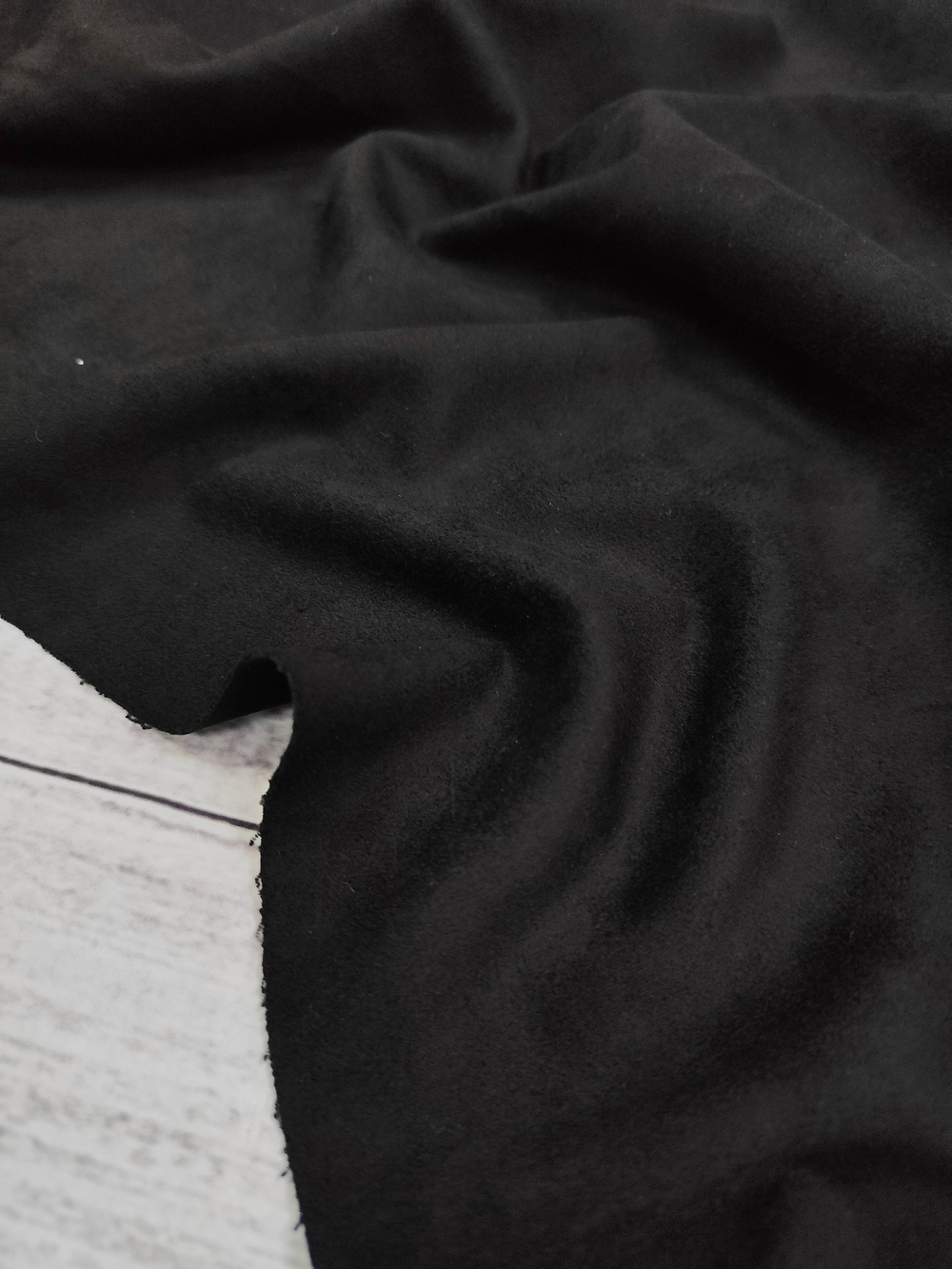 Замша иск. (скуба)/ Черный