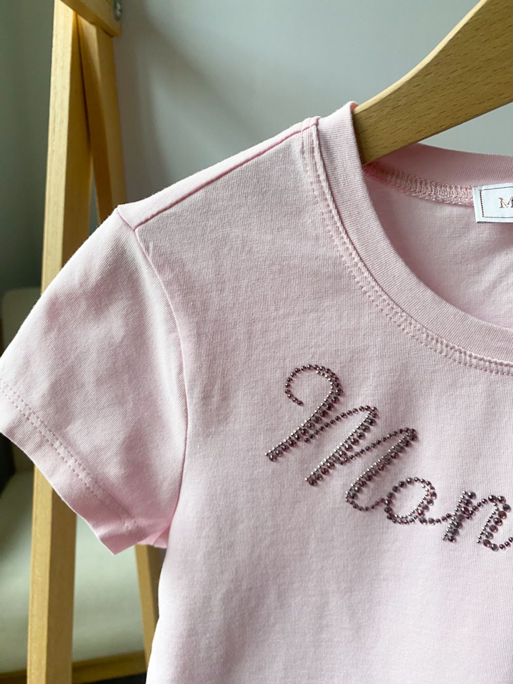 Хлопковая футболка Monnalisa, 128