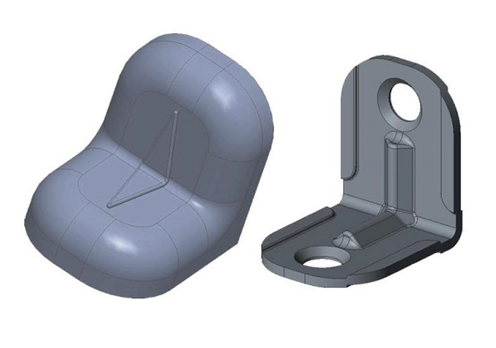 Уголок крепежный маленький УК  серый (13)