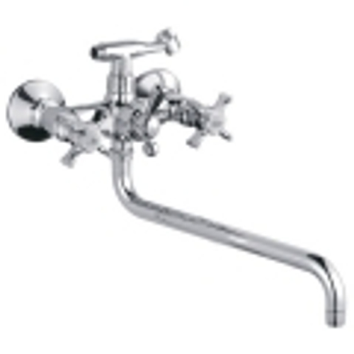 L2611-2 См-ль д/ванны; круглый излив L7128S; крест "Ledeme"