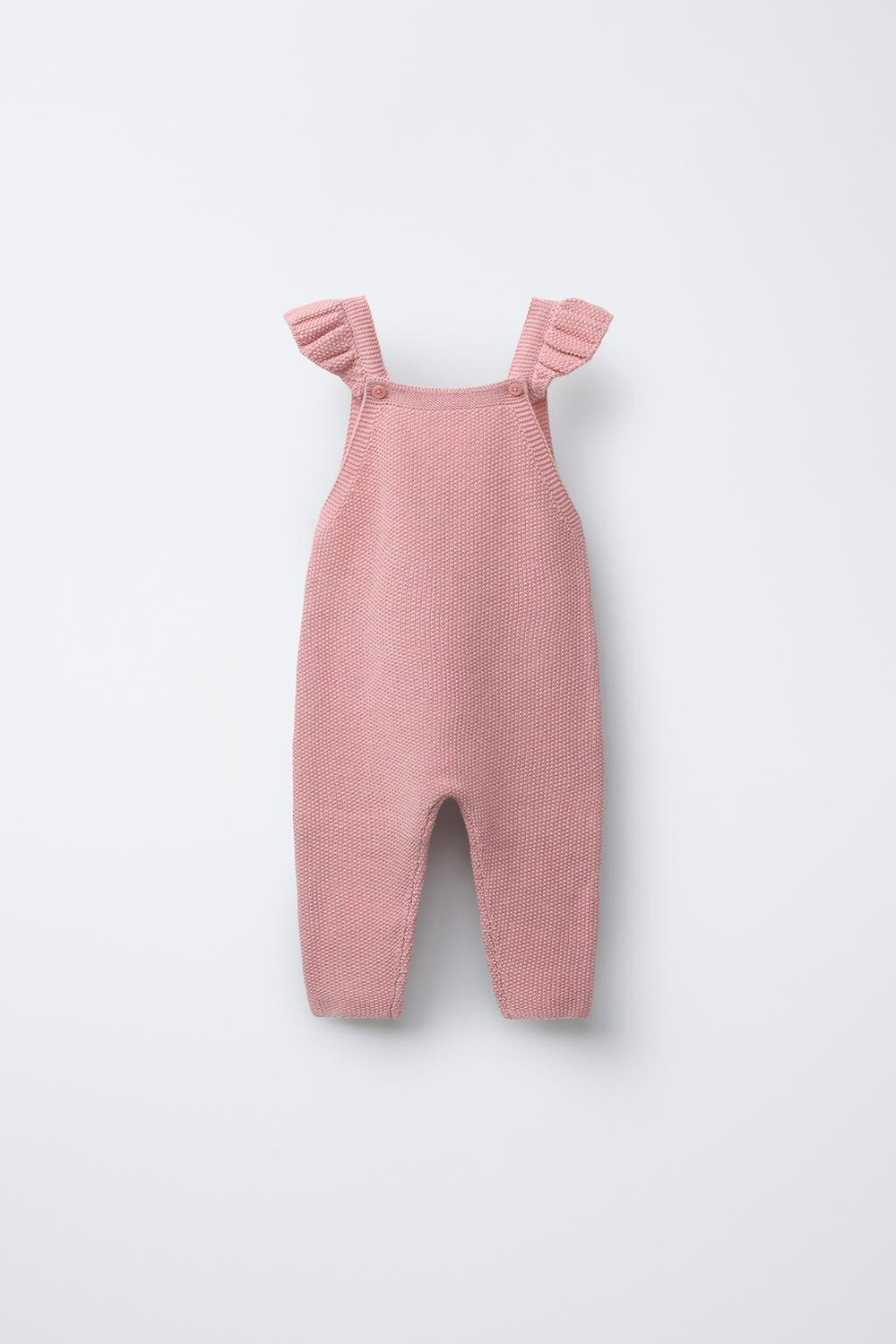 ZARA ТРИКОТАЖНЫЙ КОМБИНЕЗОН, РОЗОВЫЙ