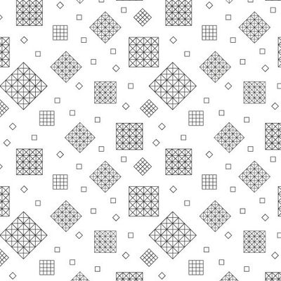 Квадраты контурные на белом