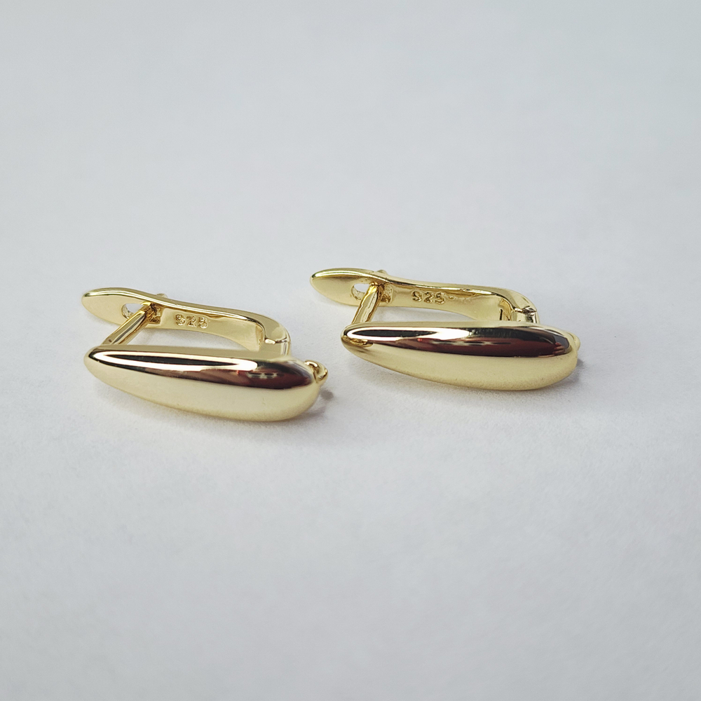 Ювелирные швензы, английский замок, позолота, люкс фурнитура