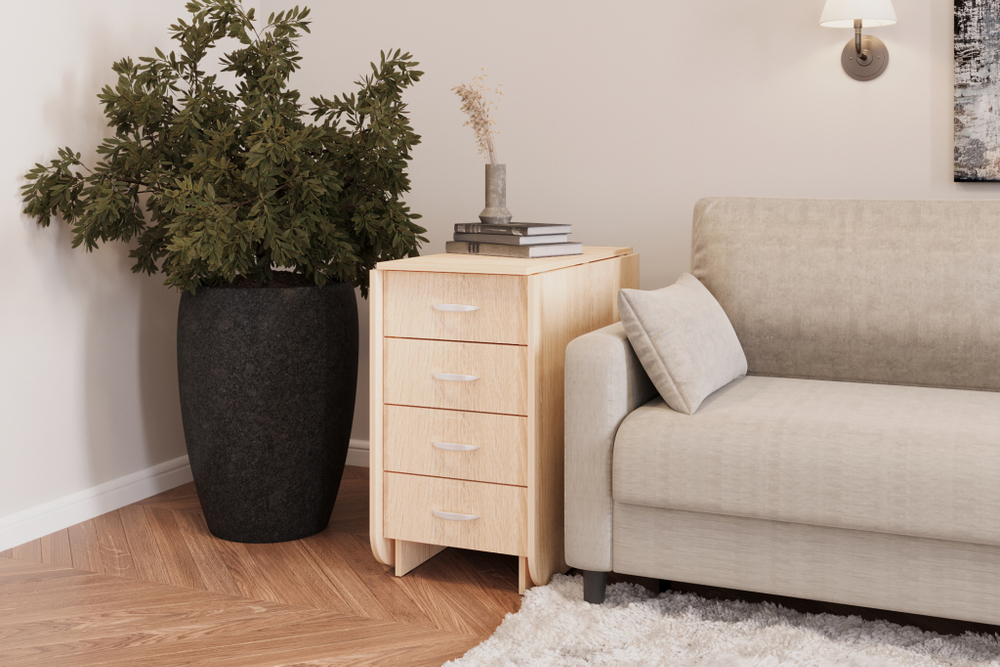 Глория 606 М стол-тумба Дуб сонома