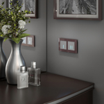 Сенсорный выключатель одноклавишный с подсветкой 1000 Вт (серебряный)