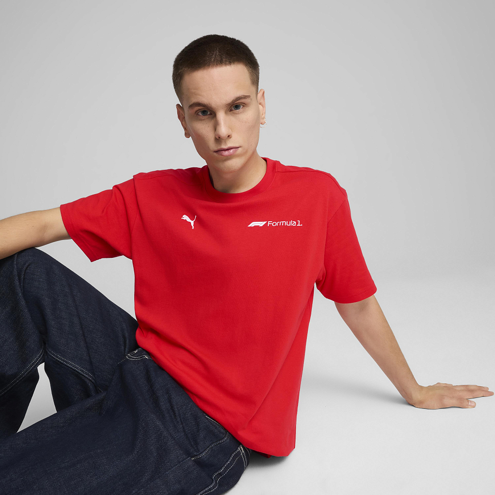Мужская футболка PUMA F1 ESS+ Graphic Tee - relaxed