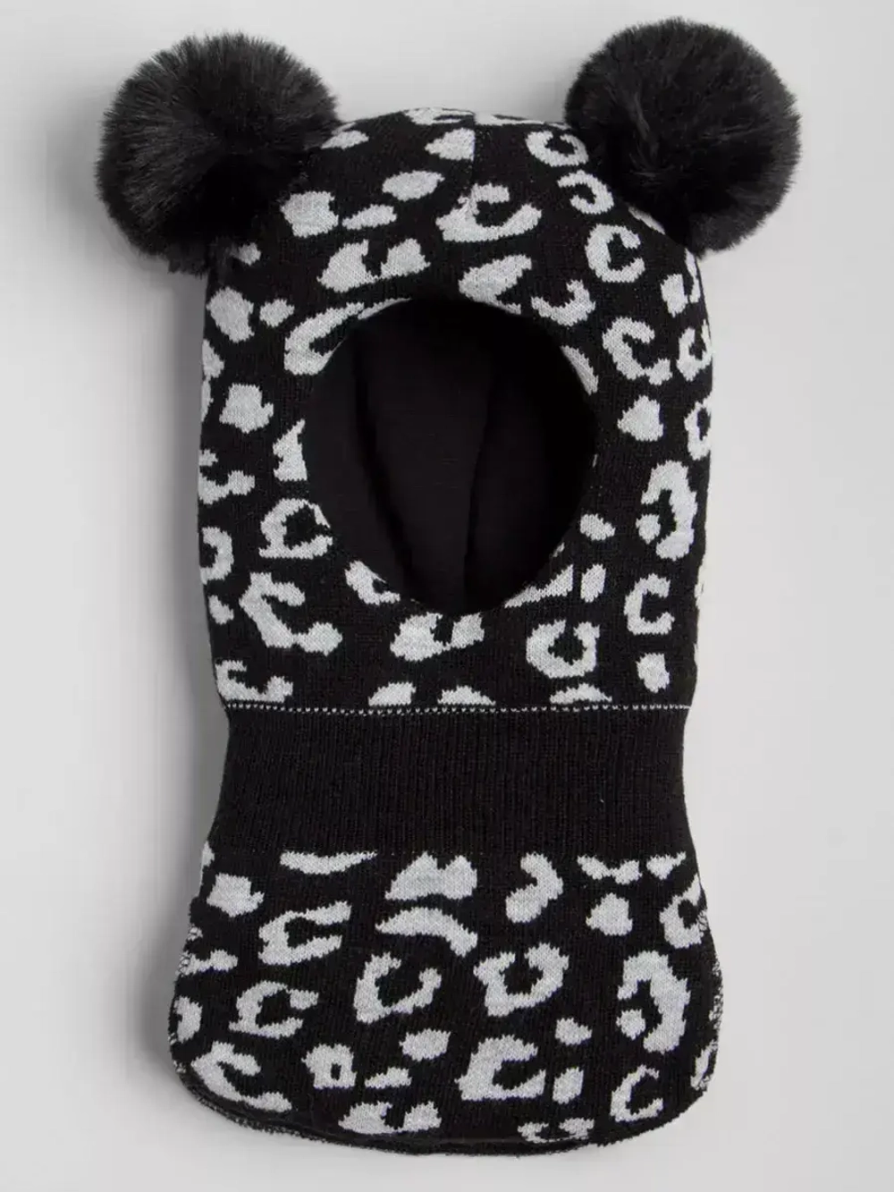 Шапка шлем детская зимняя вязаная