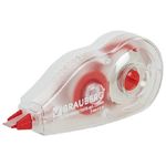 Корректирующая лента Brauberg, 5мм/6м, в блистере, цвет корп. красный, с подкручиванием