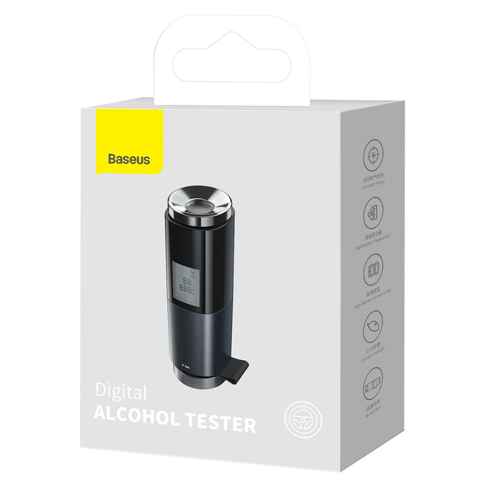 Портативный алкотестер Baseus Digital Alcohol Tester