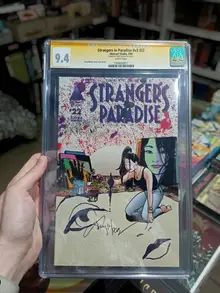 CGC Strangers in Paradise. Состояние 9,4. Автограф Терри Мура