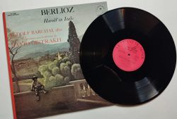 Винтажная виниловая пластинка LP H. Berlioz R. Barshai Г. Берлиоз, Р. Баршай, David Oistrakh Давид Ойстрах Harold En Italie (France 1970)