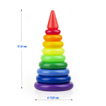 Пирамидка 30 см. 9 колец (Совтехстром)