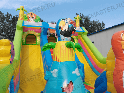 Коммерческий батут "Звериная команда", 10*5*5,5 м
