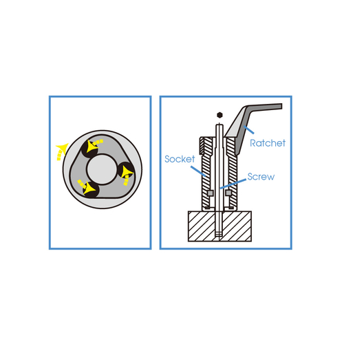 KING TONY (9TD401-12M) Шпильковерт 1/2", 12 мм, эксцентриковый