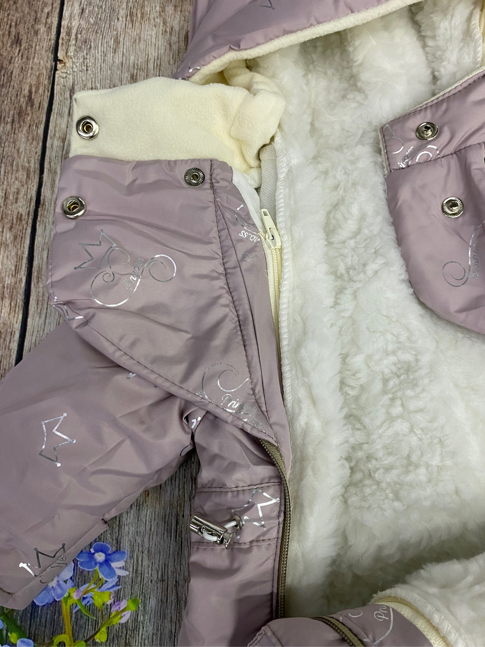 Комбинезон-трансформер (2в1) Модель: 025 "Princess" (ИП Петрова Г.Г.) (Цвет: Светло-розовый, Размер: 74-80)