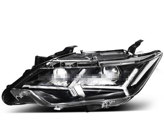 Передние фары Тойота Камри V55 2015-2017 V12 type [Комплект Л+П; яркие ходовые огни; биксеноновая линза; электрокорректор; динамичный поворотник]