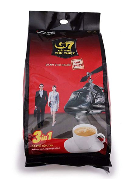 Растворимый кофе Trung Nguyen G7 3 в 1 100 пакетиков