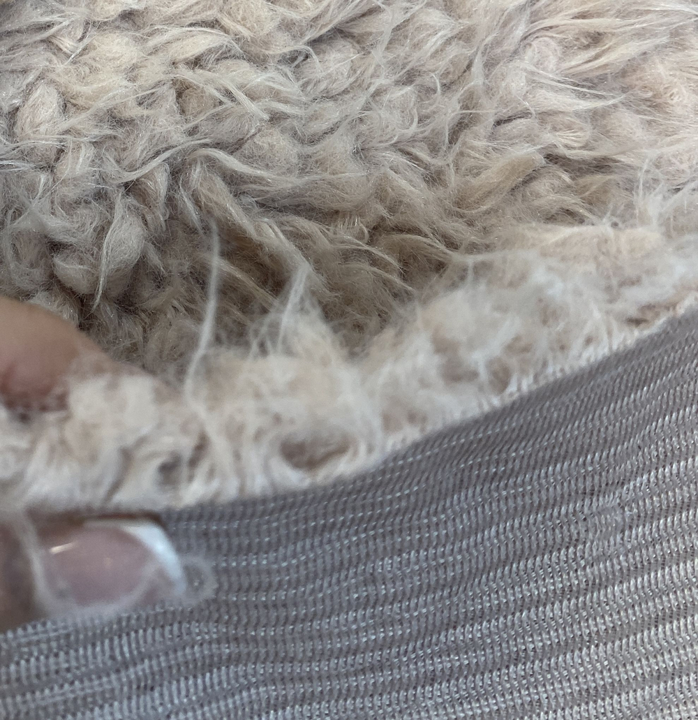 Ткань вискоза - мех для игрушек (Италия) вискоза/полиамид цена за отрез 0,5 м