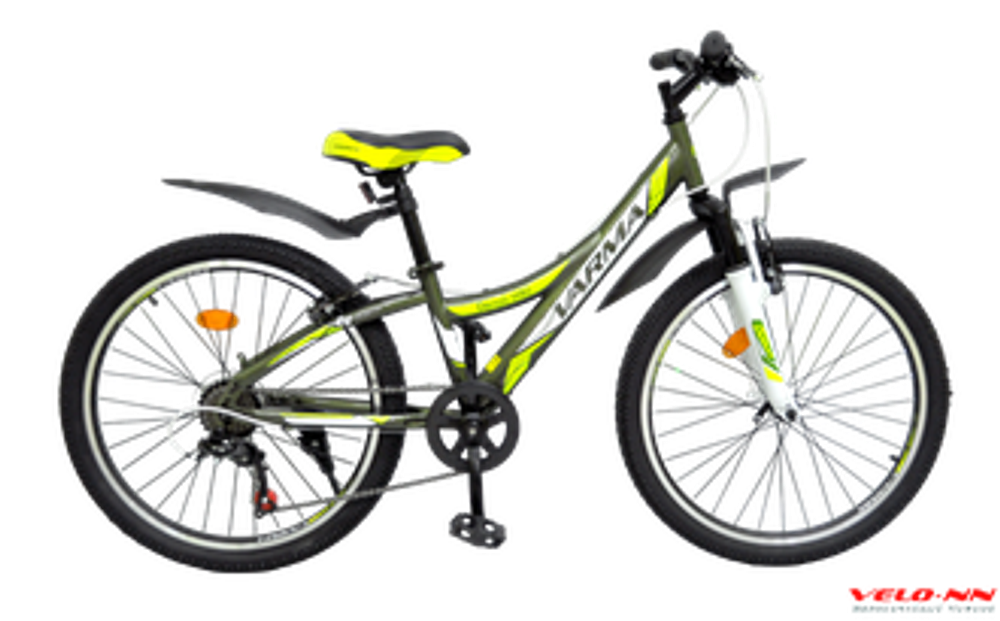 Велосипед 24&quot; VARMA Denali H40 р.11.5&quot;  7 ск, зелено-желтый