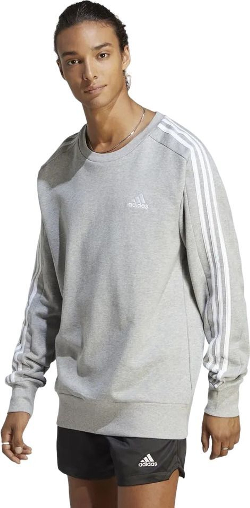 Толстовка Adidas M 3S FT SWT серый