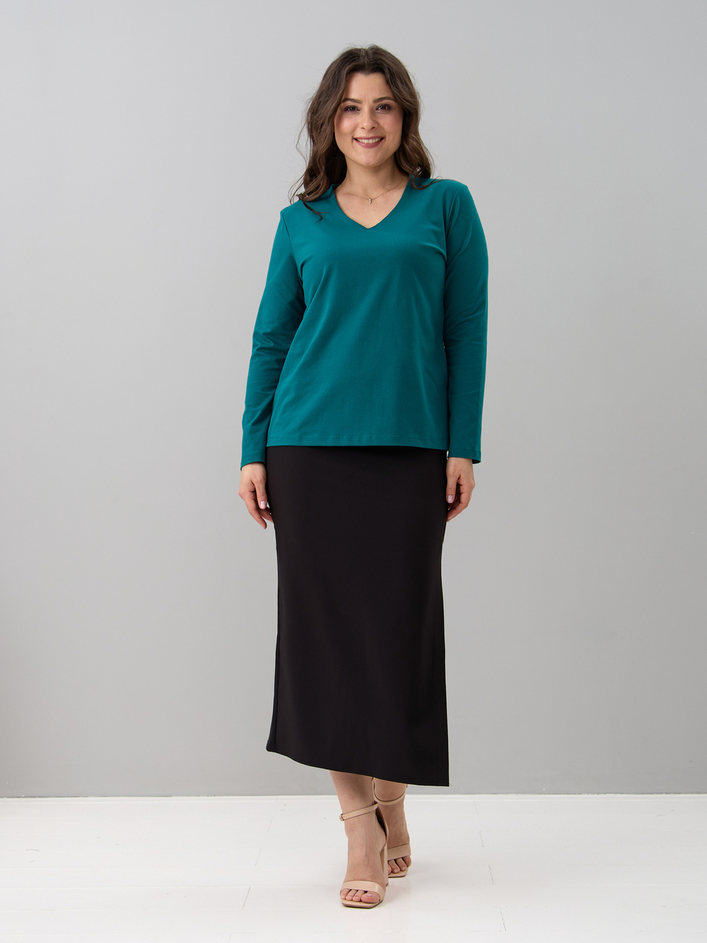 Лонгслив ЛНкл-080/изумруд