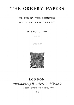 The Orrery papers. Vol. 2 | Коллектив Авторов